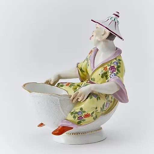 Антикварная емкость для специй "Китаец на раковине" - View 3