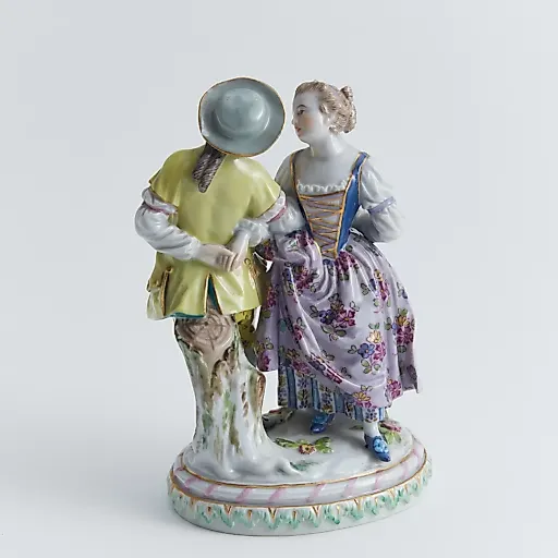 Старинная статуэтка "Танцующая пара" - View 3