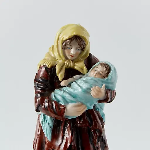 Старинная статуэтка "Русская крестьянка с ребенком" - View 4