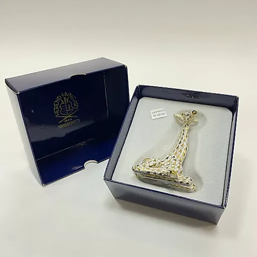 Фигурка золотой Жираф Herend Венгрия с фирменной коробкой 1960-1970 - View 4