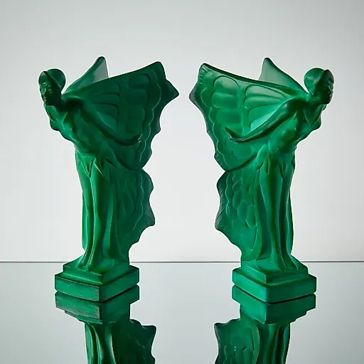 Статуэтка из малахитового стекла "Nude Flying Lady" - View 9