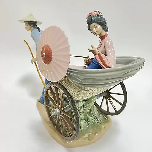 Фарфоровая статуэтка Lladro "Поездка на рикше" - View 5
