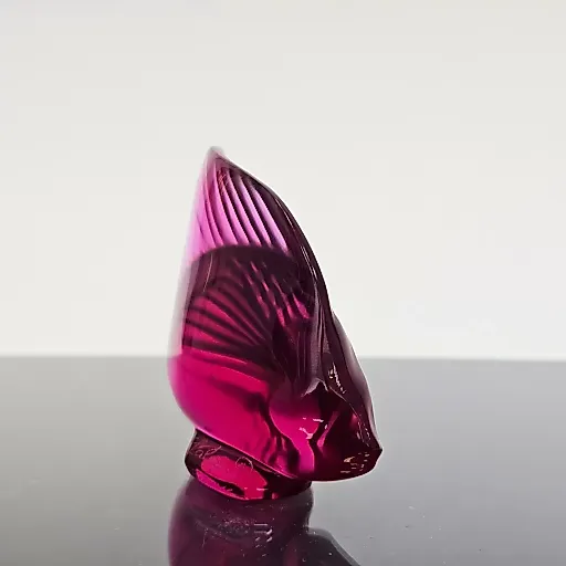 Хрустальная рыбка фиолетового оттенка - View 5