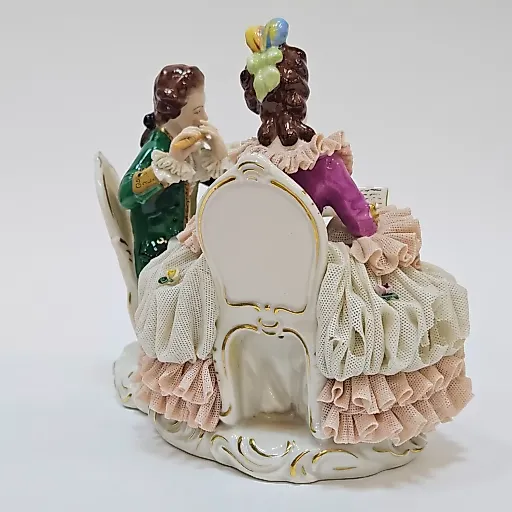 Фигурка урок музыки фабрика Марта Будич Дрезден 1950-1960 гг - View 7