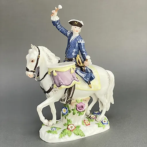 Редкая статуэтка Литаврист на лошади - View 5