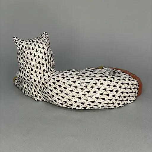 Фигурка Кошка лежащая Herend 1960-1970 гг Венгрия - View 4