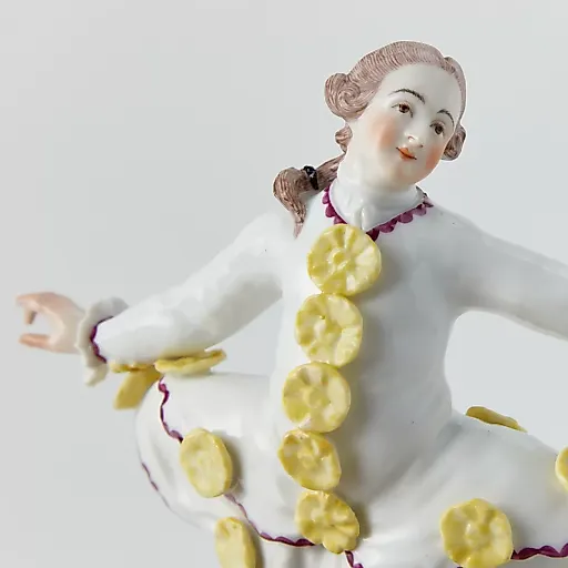 Парные фарфоровые статуэтки "Придворные танцоры" - View 7