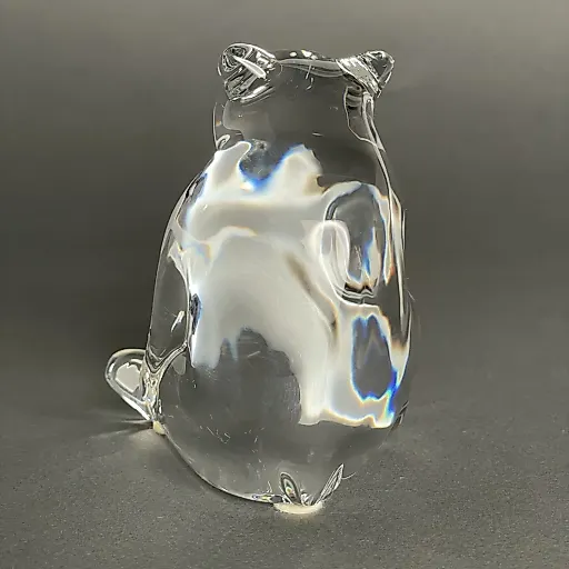 Коллекционная хрустальная статуэтка медвежонка ручной работы дизайн LOET - View 6