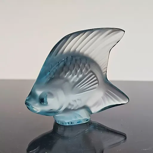 Хрустальная рыбка голубого оттенка - View 14
