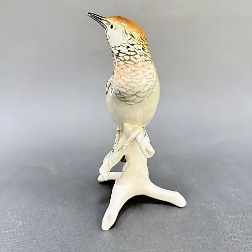 Коллекционная очень редкая фигурка Соловей на ветке Карл Энс 1950 - 1960 годы - View 2