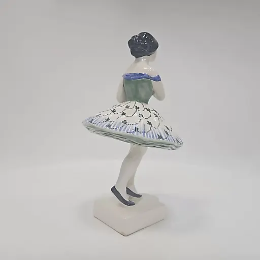 Авторская редкая статуэтка "Коломбина" 1909г из серии "Тивали" - View 4