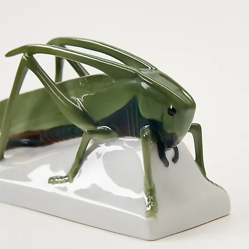 Редкая фарфоровая статуэтка Кузнечик - View 4