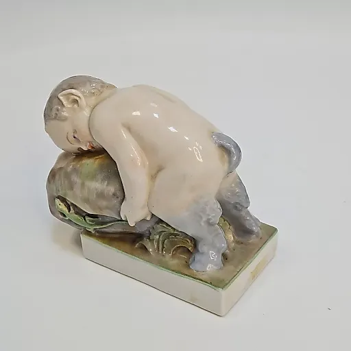 Статуэтка Фавн на камне с ящерицей Карл Энс 1945-72гг - View 2