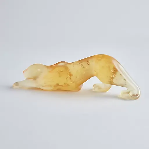 Статуэтка пантеры янтарного оттенка "Zeila" - View 2