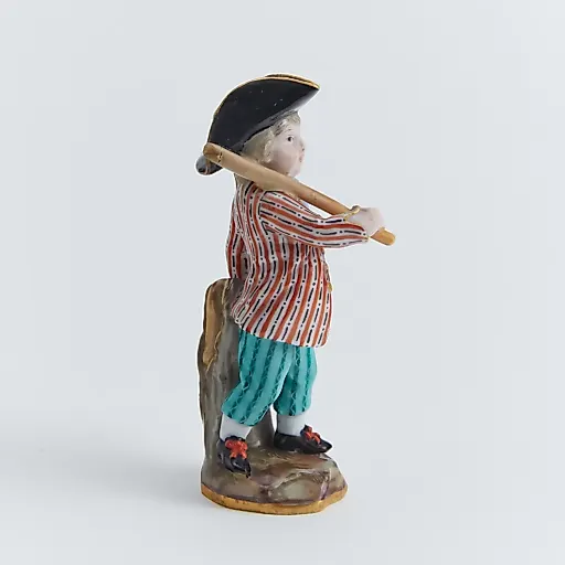 Старинная скульптура "Мальчик с корзиной" - View 3