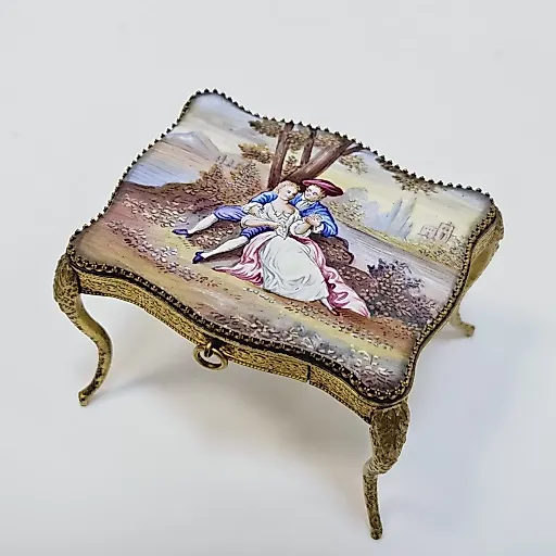 Набор - миниатюра мебели из венской бронзы, 1890-95гг - View 10