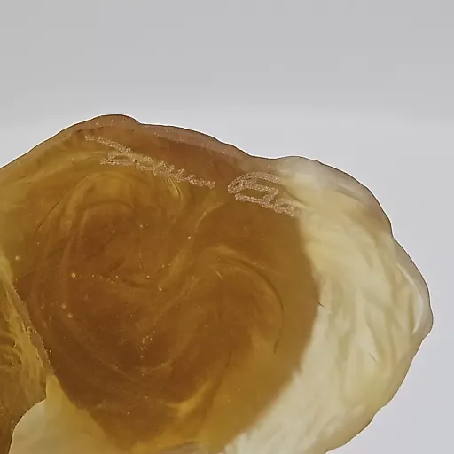 Фигурка лабрадора - ретривера, янтарное стекло Daum - View 6