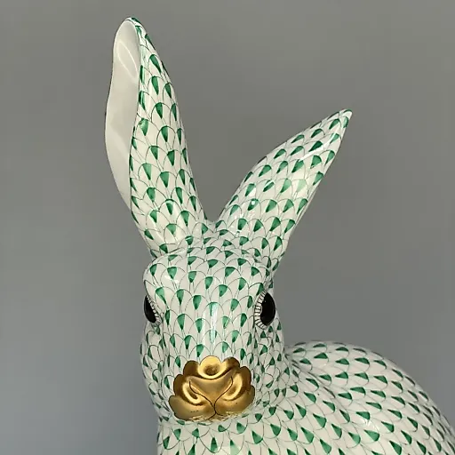 Фигурка Кролик сидящий на основании Herend 1960-1970гг Венгрия - View 5