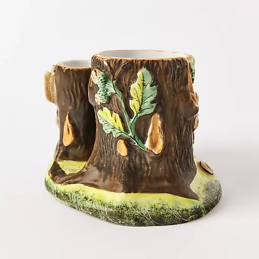 Фарфоровая карандашница со львом. - View 7