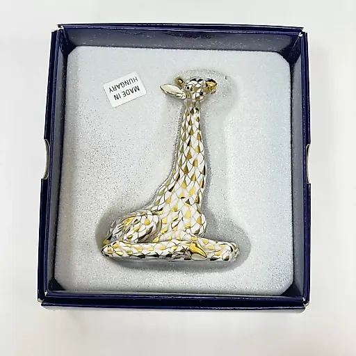 Фигурка золотой Жираф Herend Венгрия с фирменной коробкой 1960-1970 - View 5