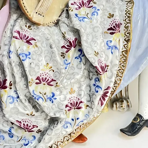 Скульптурная группа "Музыканты на банкетке" конец 19 века - View 5