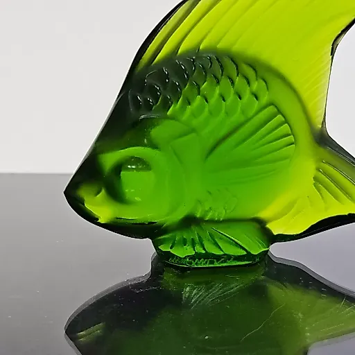 Хрустальная рыбка зеленого оттенка - View 5