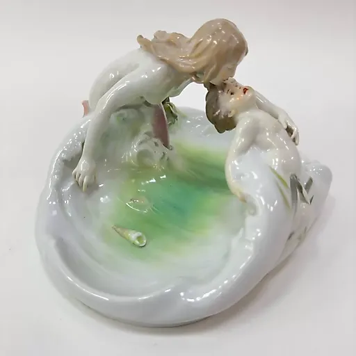 Скульптурная группа "Чаша с нимфой и тритоном" Германия 1900гг - View 5