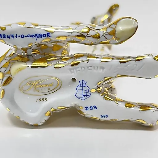 Фигурка золотой Жираф Herend Венгрия с фирменной коробкой 1960-1970 - View 9