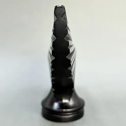 -маскот Victoire для Delage D8 в стиле Артдеко черное стекло модель Г.Хоффманн 1930е г Чехия 21 - View 5