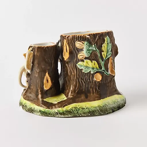 Фарфоровая карандашница со львом. - View 6