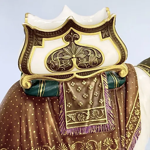 Статуэтка-вазочка индийский слон с хаудой для махараджи Англия конец 19 в. - View 5