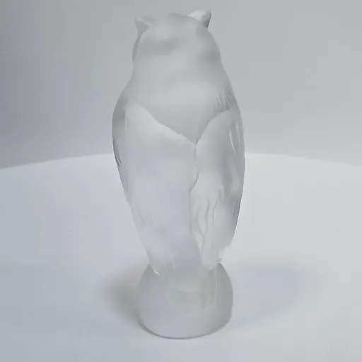 Стеклянная Статуэтка Ар Деко Сова Стеклянная Скульптура 1930-е Х.Хоффманн - View 6