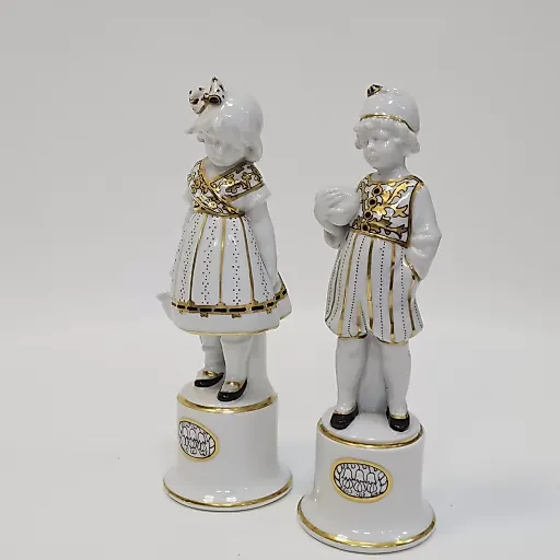 Пара статуэток "Девочка и мальчик" ар деко - View 2