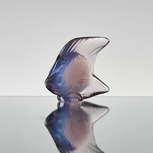 Хрустальная рыбка дымчато-сиреневого оттенка - View 2