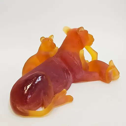 Скульптура Львица с львятами Daum - View 5