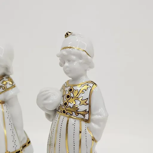 Пара статуэток "Девочка и мальчик" ар деко - View 4