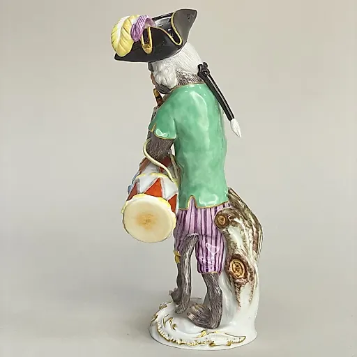 Лучшее предложение! Статуэтка "Обезьяна барабанщик" №14 в серии обезьяний оркестр 1991 г Германия - View 3