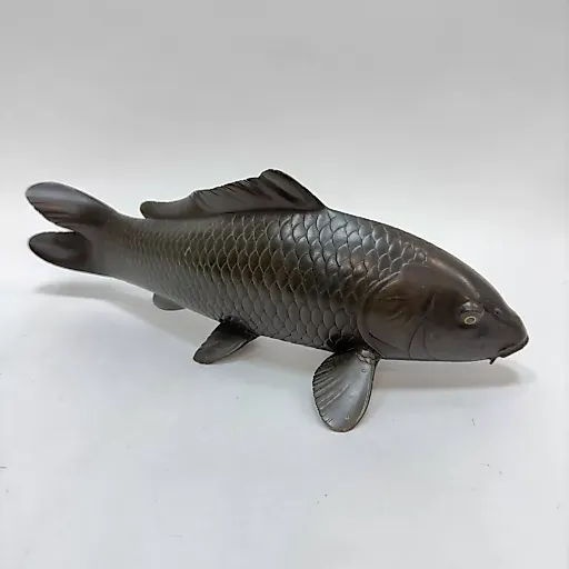 Окимоно "Рыба Карп" период Мейдзи Япония Токио 1868-1912 гг - View 3