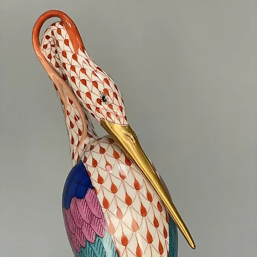 Фигурка Цапля Herend 1960-1970 г Венгрия - View 5