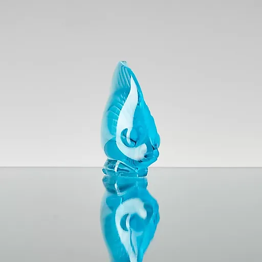 Хрустальная рыбка бирюзового оттенка - View 7