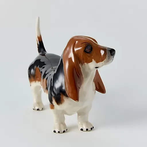 "Бассет-хаунд" с ручной росписью - View 2