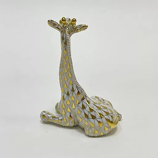 Фигурка золотой Жираф Herend Венгрия с фирменной коробкой 1960-1970 - View 11