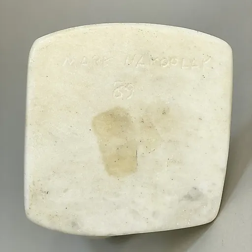 Мраморная статуэтка "Белый Медведь" Mark Nakoolak 1989г - View 6