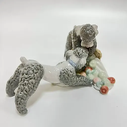 Ладро фигурка "Два пуделя с корзиной и яблоками" - View 2