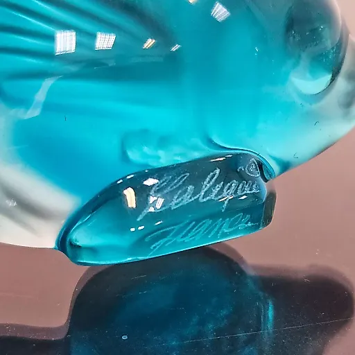 Хрустальная рыбка голубого оттенка - View 7