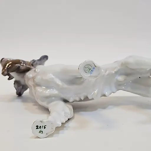 Статуэтка охотничья собака с добычей птицей - View 7