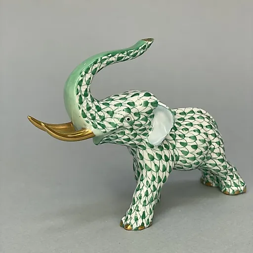 Фигурка Слон с поднятым хоботом Herend 1960-1970гг Венгрия - View 4