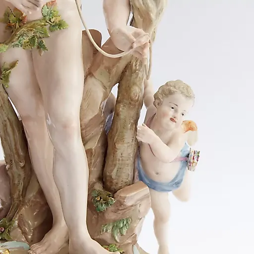 Антикварная скульптурная композиция "Геракл и Омфала" - View 4