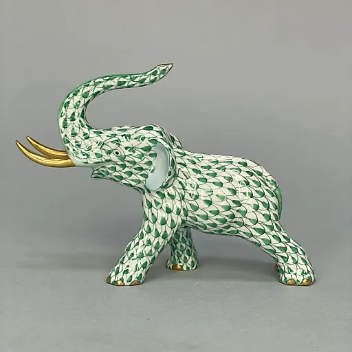 Фигурка Слон с поднятым хоботом Herend 1960-1970гг Венгрия - View 3