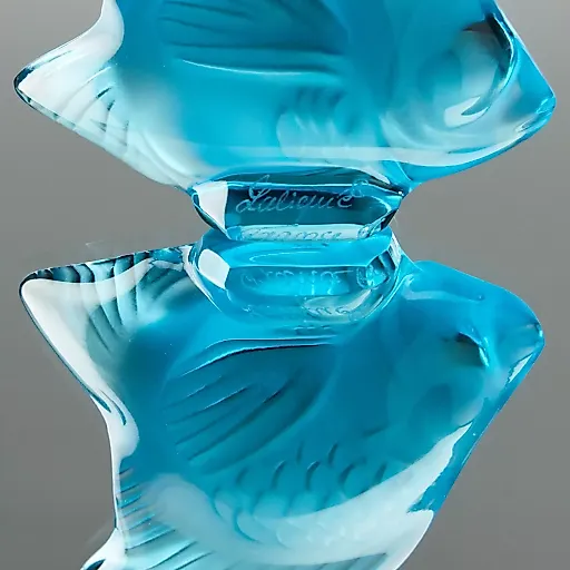 Хрустальная рыбка бирюзового оттенка - View 12